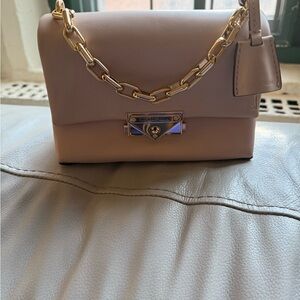 Michael Kors Blush Shoulder Bag with Gold Chain